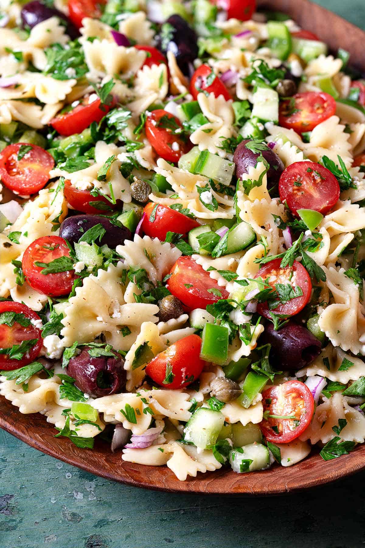 Fresh Feta & Veggies: Easy Make-Ahead Greek Pasta Salad